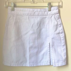 Princess Polly NWT Lola Mini Skirt in White